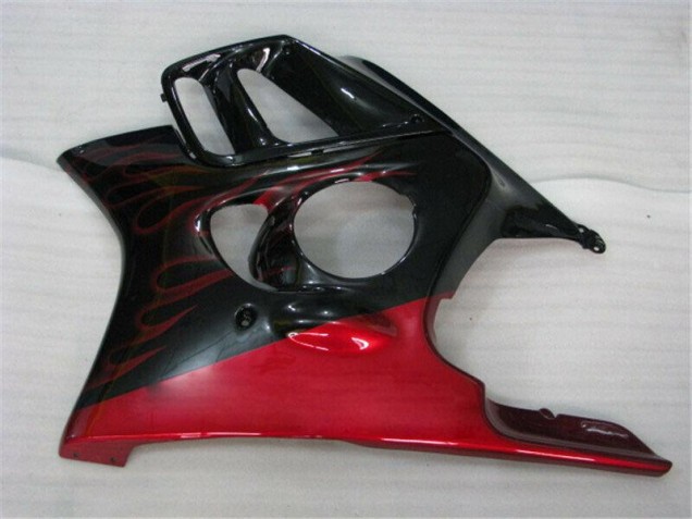 Negro Rojo Llama ABS Moto Plástico Honda CBR 600 F3 95-98 Negro Rojo Llama ABS Moto Plástico Honda CBR 600 F3 95-98