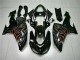 Negro Rojo Llama Kits Completo Carenado Moto Kawasaki ZX10R 06-07 Negro Rojo Llama Kits Completo Carenado Moto Kawasaki ZX10R 06-07