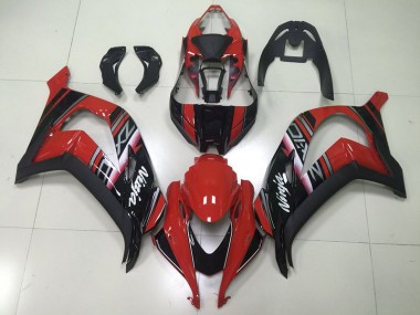 Negro Rojo Ninja Carenado Moto Kawasaki ZX10R 16-19