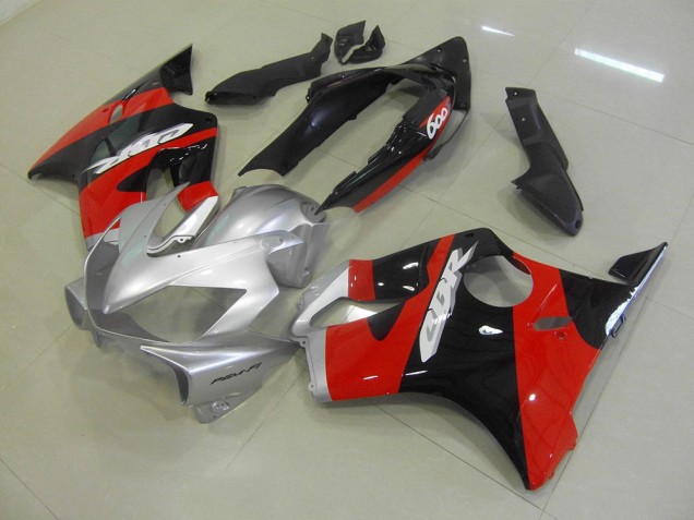 Negro Rojo Plata Carenado & Plástico Moto Honda CBR 600 F4i 04-07 Negro Rojo Plata Carenado & Plástico Moto Honda CBR 600 F4i 04-07