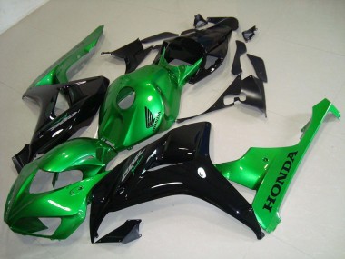Negro Verde ABS Moto Plástica Honda CBR 1000 RR 06-07