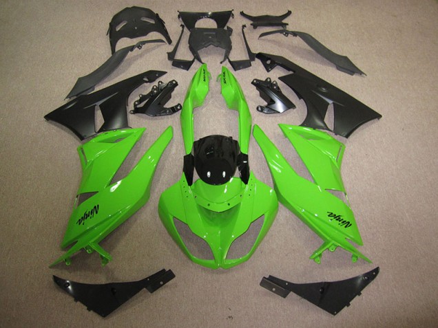Negro Verde Carenados Moto Kawasaki ZX6R 09-12 Negro Verde Carenados Moto Kawasaki ZX6R 09-12