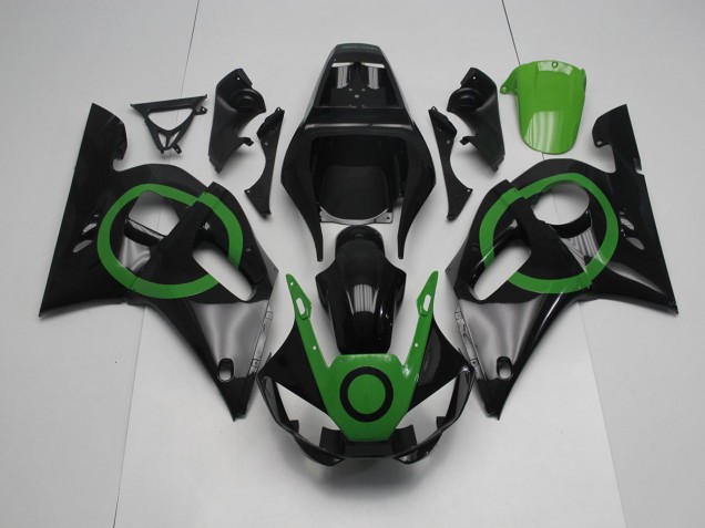 Negro Verde Círculo Carenado Moto Yamaha R6 98-02 Negro Verde Círculo Carenado Moto Yamaha R6 98-02