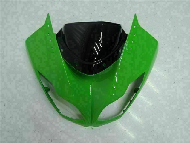Negro Verde Kit Carenado Inyección Kawasaki ZX6R 09-12 Negro Verde Kit Carenado Inyección Kawasaki ZX6R 09-12