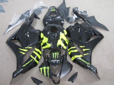 Negro Verde Monster Carenado Moto Honda CBR 600 RR 09-12