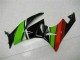 Negro Verde Roja Carenado Moto Kawasaki ZX6R 09-12 Negro Verde Roja Carenado Moto Kawasaki ZX6R 09-12