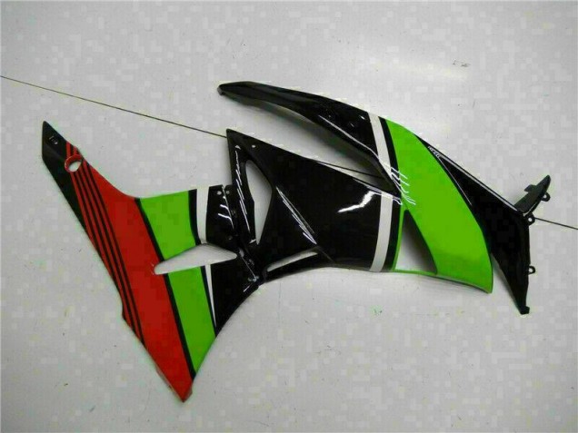 Negro Verde Roja Carenado Moto Kawasaki ZX6R 09-12 Negro Verde Roja Carenado Moto Kawasaki ZX6R 09-12