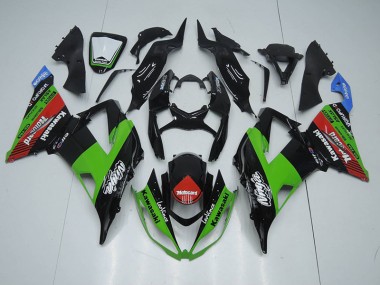 Negro Verde Roja Motocard Carenado Moto Kawasaki ZX6R 13-18