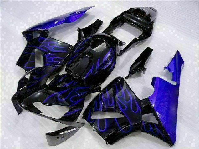 Negro con Azul Llama Carenado Moto Honda CBR 600 RR 03-04 Negro con Azul Llama Carenado Moto Honda CBR 600 RR 03-04