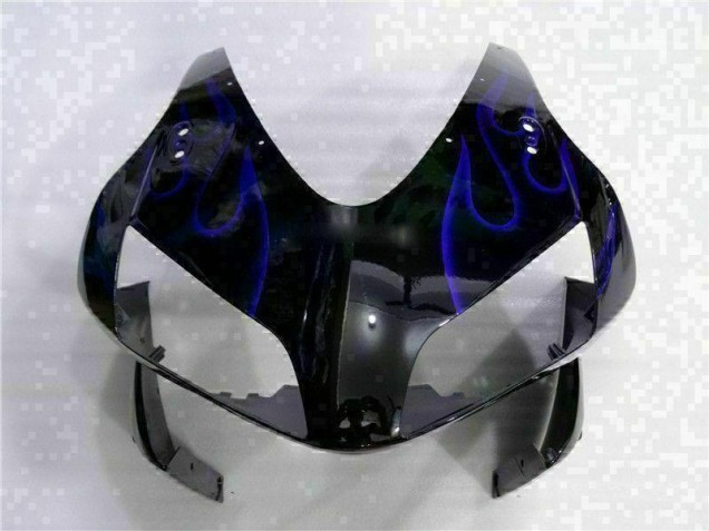 Negro con Azul Llama Carenado Moto Honda CBR 600 RR 03-04 Negro con Azul Llama Carenado Moto Honda CBR 600 RR 03-04