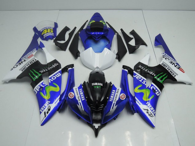 Nuevo Movistar ABS Moto Plástica Yamaha R6 08-16 Nuevo Movistar ABS Moto Plástica Yamaha R6 08-16