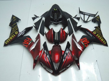 Oscuro Brillante Negro Carenado Moto Yamaha R1 07-08
