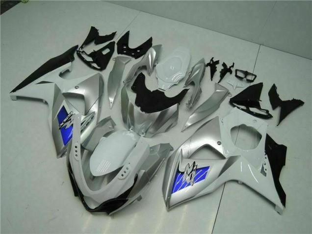 Plata Blanco Carenado Moto Suzuki GSXR 1000 K9 09-16 Plata Blanco Carenado Moto Suzuki GSXR 1000 K9 09-16