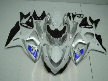 Plata Blanco Carenado Moto Suzuki GSXR 1000 K9 09-16