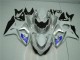 Plata Blanco Carenado Moto Suzuki GSXR 1000 K9 09-16 Plata Blanco Carenado Moto Suzuki GSXR 1000 K9 09-16