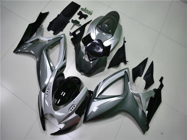 Plata Gris Carrocería Motocicletas Suzuki GSXR 600 / 750 K6 06-07 Plata Gris Carrocería Motocicletas Suzuki GSXR 600 / 750 K6 06-07