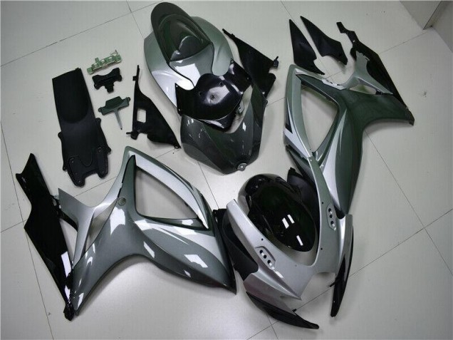 Plata Gris Carrocería Motocicletas Suzuki GSXR 600 / 750 K6 06-07 Plata Gris Carrocería Motocicletas Suzuki GSXR 600 / 750 K6 06-07