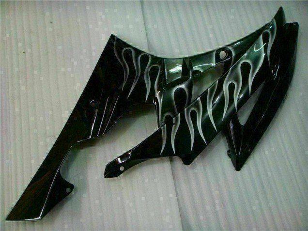 Plata Llama Negro Carenado Moto Yamaha R6 06-07 Plata Llama Negro Carenado Moto Yamaha R6 06-07