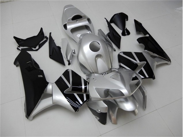 Plata Negro Carenado Moto Honda CBR 600 RR 05-06 Plata Negro Carenado Moto Honda CBR 600 RR 05-06