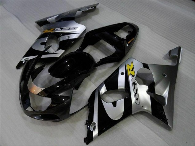 Plata Negro Carenado Moto Suzuki GSXR 1000 K1 00-02 Plata Negro Carenado Moto Suzuki GSXR 1000 K1 00-02