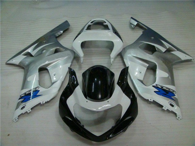 Plata Negro Carrocería Motocicletas Suzuki GSXR 600 / 750 K1 K2 K3 01-03 Plata Negro Carrocería Motocicletas Suzuki GSXR 600 / 750 K1 K2 K3 01-03