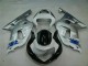 Plata Negro Carrocería Motocicletas Suzuki GSXR 600 / 750 K1 K2 K3 01-03 Plata Negro Carrocería Motocicletas Suzuki GSXR 600 / 750 K1 K2 K3 01-03