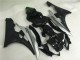Plata Negro Inyección Kit Carenado Moto Yamaha R6 06-07 Plata Negro Inyección Kit Carenado Moto Yamaha R6 06-07