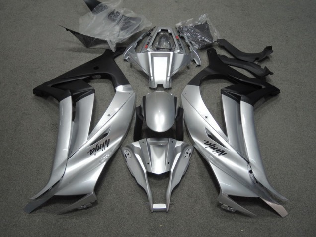 Plata Negro Ninja Carenado Moto Kawasaki ZX10R 11-15 Plata Negro Ninja Carenado Moto Kawasaki ZX10R 11-15