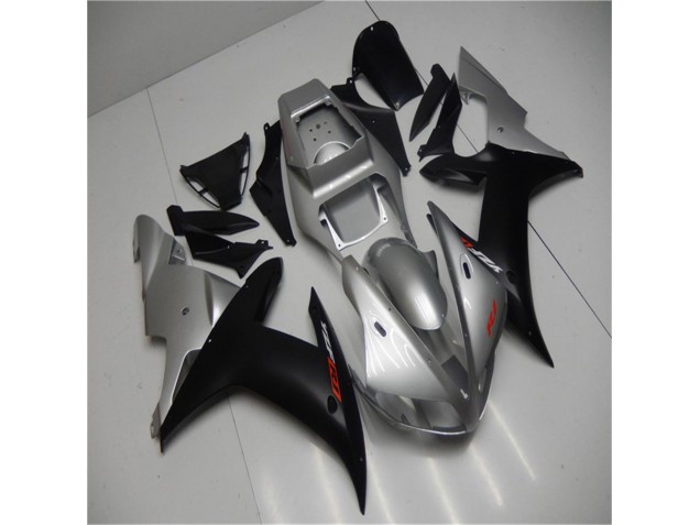 Plata Negro Plástica Moto Yamaha R1 02-03 Plata Negro Plástica Moto Yamaha R1 02-03