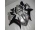 Plata Negro Plástica Moto Yamaha R1 02-03 Plata Negro Plástica Moto Yamaha R1 02-03