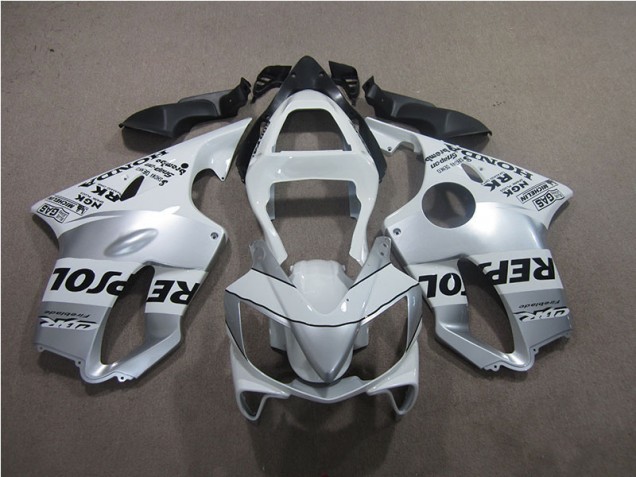 Plata Repsol Carenado Moto Honda CBR 600 F4i 01-03 Plata Repsol Carenado Moto Honda CBR 600 F4i 01-03