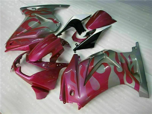 Púrpura Rojo Carenado Moto Kawasaki EX250 08-12 Púrpura Rojo Carenado Moto Kawasaki EX250 08-12