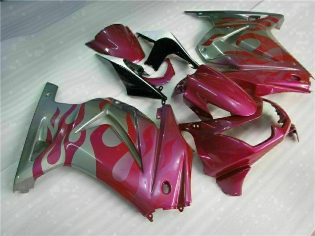 Púrpura Rojo Carenado Moto Kawasaki EX250 08-12 Púrpura Rojo Carenado Moto Kawasaki EX250 08-12