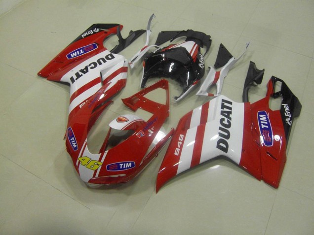 Rojo 46 Carenado Moto Ducati 848 1098 1198 07-14 Rojo 46 Carenado Moto Ducati 848 1098 1198 07-14
