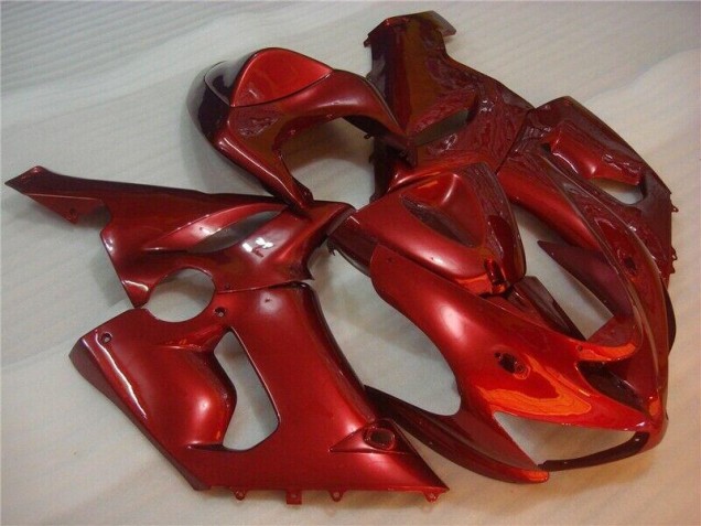 Rojo ABS Moto Plástico Kawasaki ZX6R 05-06 Rojo ABS Moto Plástico Kawasaki ZX6R 05-06