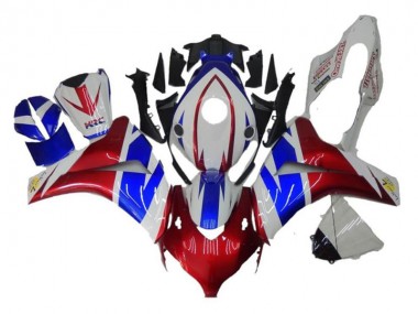 Rojo Azul Blanco Carenado Moto Honda CBR 1000 RR 08-11
