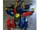 Rojo Azul Carenado Moto Suzuki GSXR 600 / 750 K6 06-07 Rojo Azul Carenado Moto Suzuki GSXR 600 / 750 K6 06-07