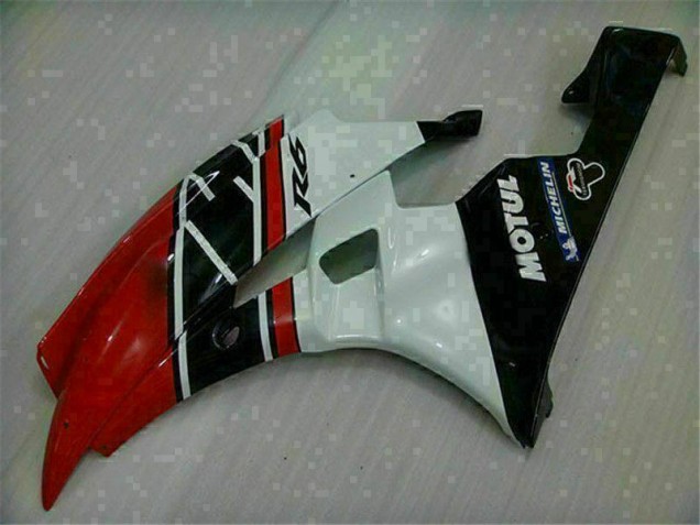 Rojo Blanco ABS Kits Carenado Moto Yamaha R6 06-07 Rojo Blanco ABS Kits Carenado Moto Yamaha R6 06-07