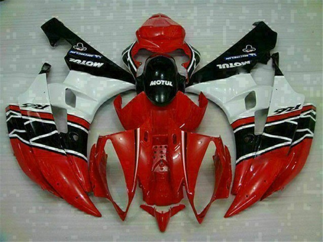 Rojo Blanco ABS Kits Carenado Moto Yamaha R6 06-07 Rojo Blanco ABS Kits Carenado Moto Yamaha R6 06-07