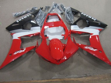 Rojo Blanco Calcomanía Carenado Moto Yamaha R6 03-05