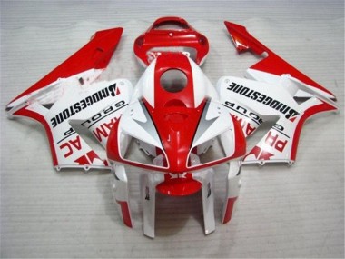 Rojo Blanco Carenado Moto Honda CBR 600 RR 05-06