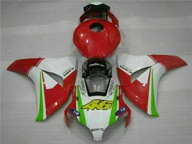 Rojo Blanco Carrocería Motocicletas Honda CBR 1000 RR 08-11 Rojo Blanco Carrocería Motocicletas Honda CBR 1000 RR 08-11