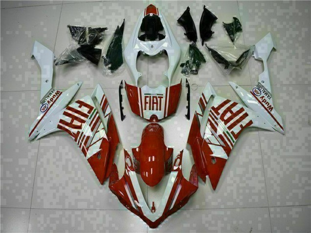 Rojo Blanco Carrocería Motocicletas Yamaha R1 07-08 Rojo Blanco Carrocería Motocicletas Yamaha R1 07-08