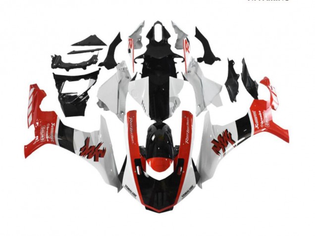 Rojo Blanco Kit Carenado ABS Completo Yamaha R1 15-19 Rojo Blanco Kit Carenado ABS Completo Yamaha R1 15-19