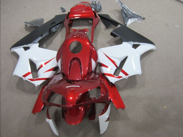 Rojo Blanco Kit Carenado Moto Honda CBR 600 RR 03-04 Rojo Blanco Kit Carenado Moto Honda CBR 600 RR 03-04