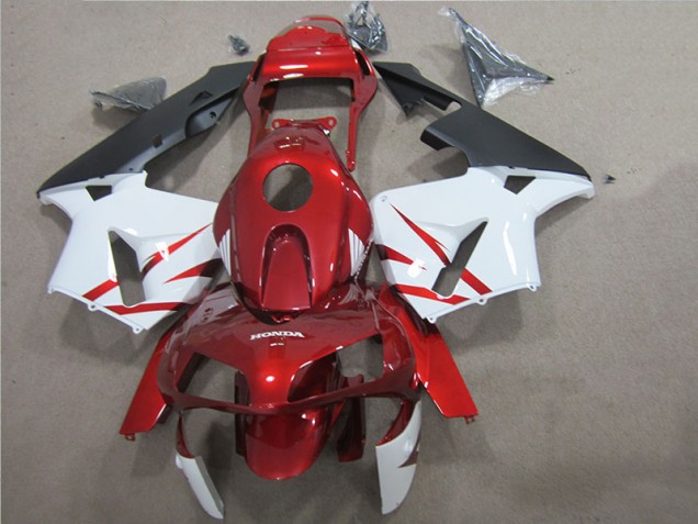 Rojo Blanco Kit Completo Carenado Moto Honda CBR 600 RR 05-06 Rojo Blanco Kit Completo Carenado Moto Honda CBR 600 RR 05-06