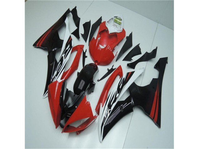 Rojo Blanco Kits Completo Carenado Moto ABS Yamaha R6 08-16 Rojo Blanco Kits Completo Carenado Moto ABS Yamaha R6 08-16
