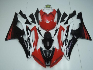 Rojo Blanco Kits Completo Carenado Moto ABS Yamaha R6 08-16