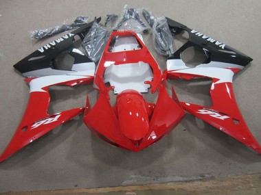 Rojo Blanco Kits Completo Carenado Moto Yamaha R6 03-05