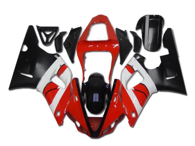 Rojo Blanco Negro Carenado Moto Yamaha R1 00-01 Rojo Blanco Negro Carenado Moto Yamaha R1 00-01